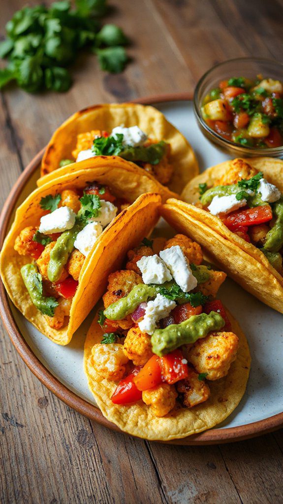 cauliflower filled taco delight cauliflower filled taco delight