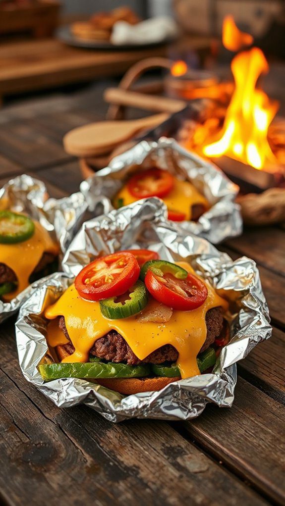 cheeseburger meal foil packets