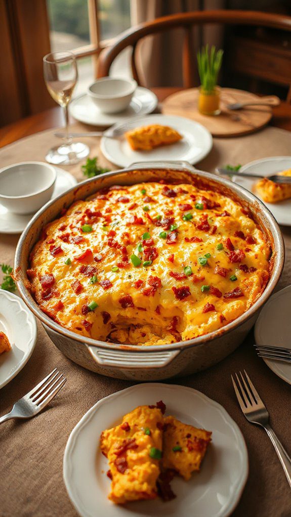 cheesy bacon breakfast casserole