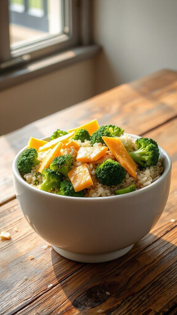 cheesy broccoli and rice
