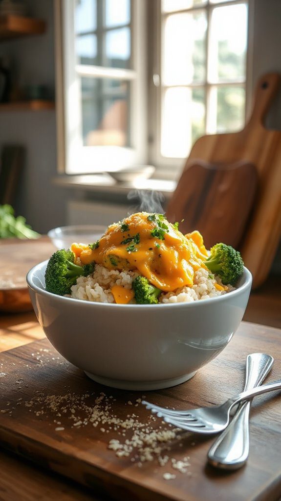 cheesy broccoli and rice