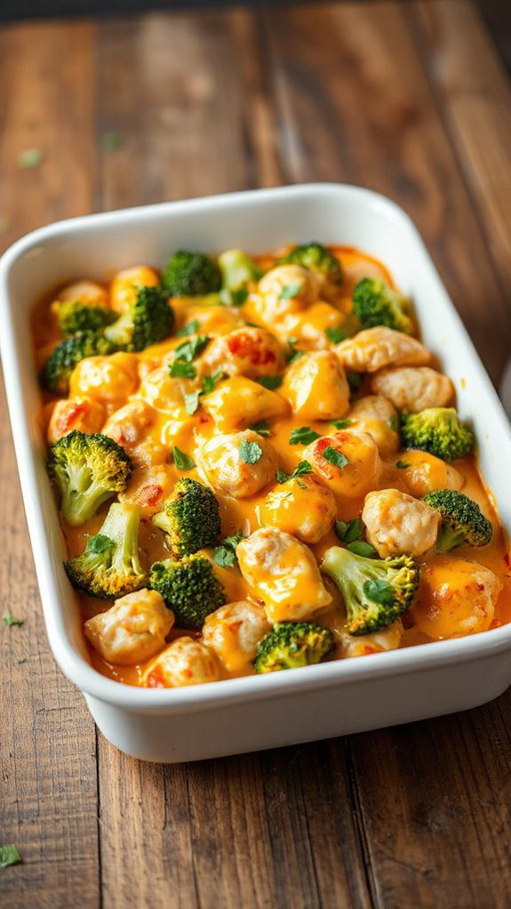 cheesy broccoli chicken bake