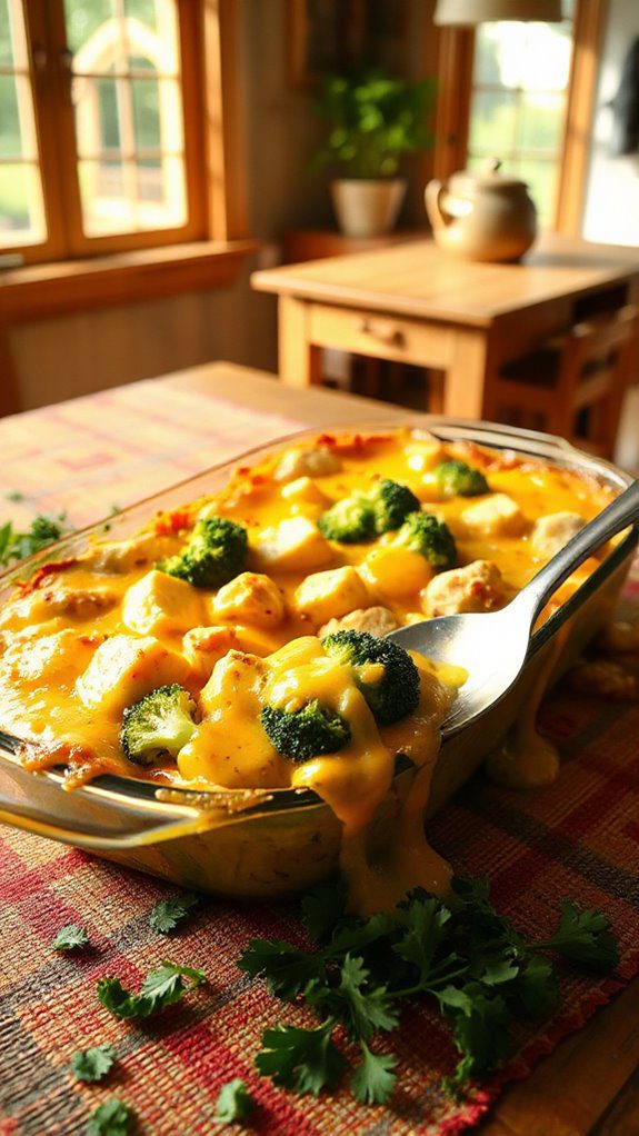 cheesy broccoli chicken dish