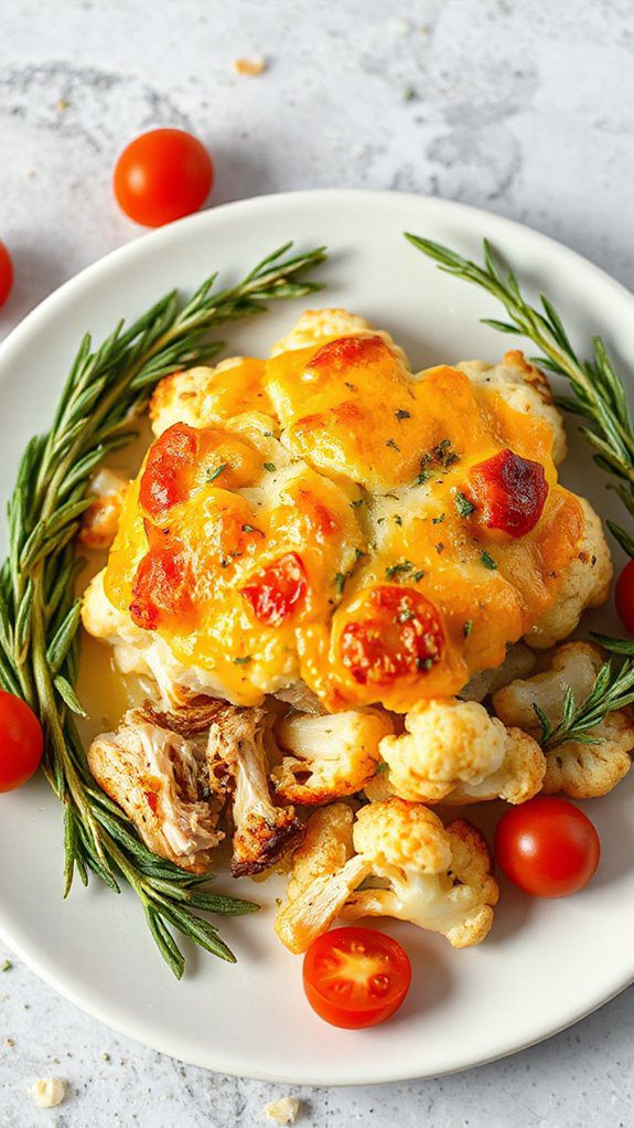 cheesy chicken cauliflower bake cheesy chicken cauliflower bake