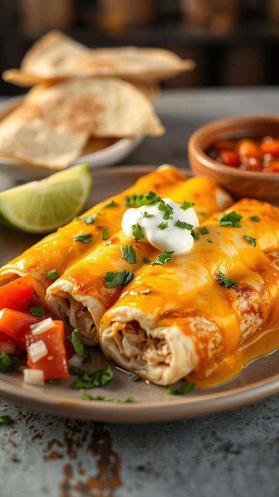 cheesy chicken enchilada recipe