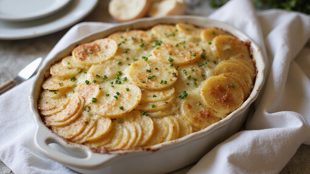cheesy scalloped potato dish