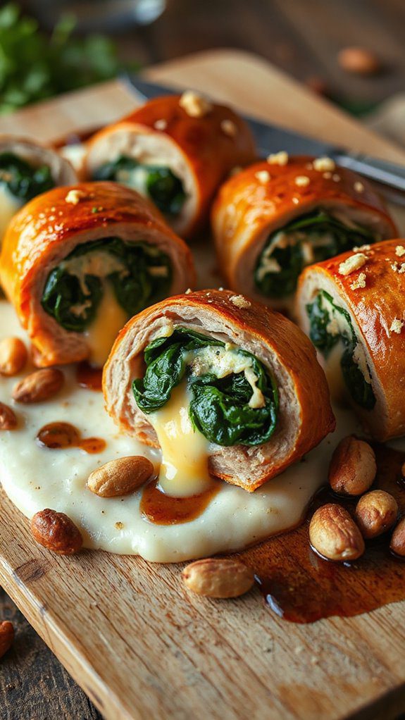 cheesy spinach stuffed pork cheesy spinach stuffed pork