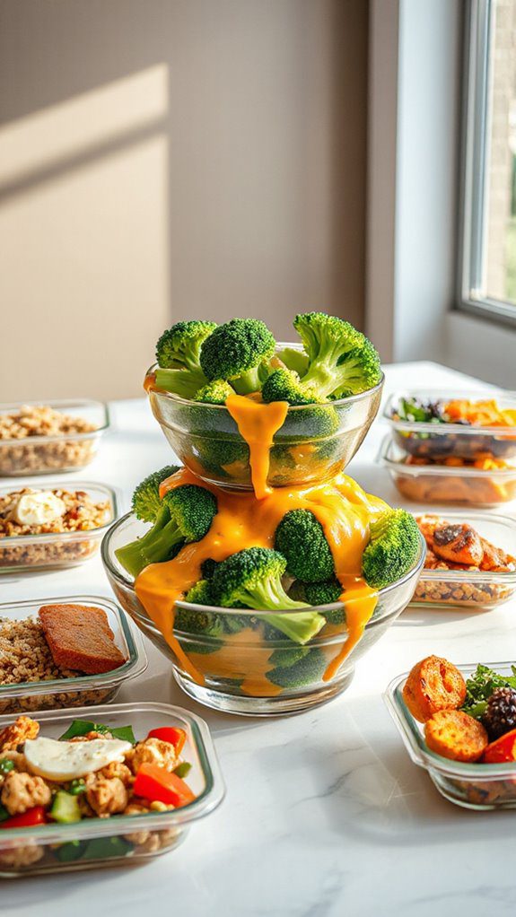 cheesy steamed broccoli dish cheesy steamed broccoli dish