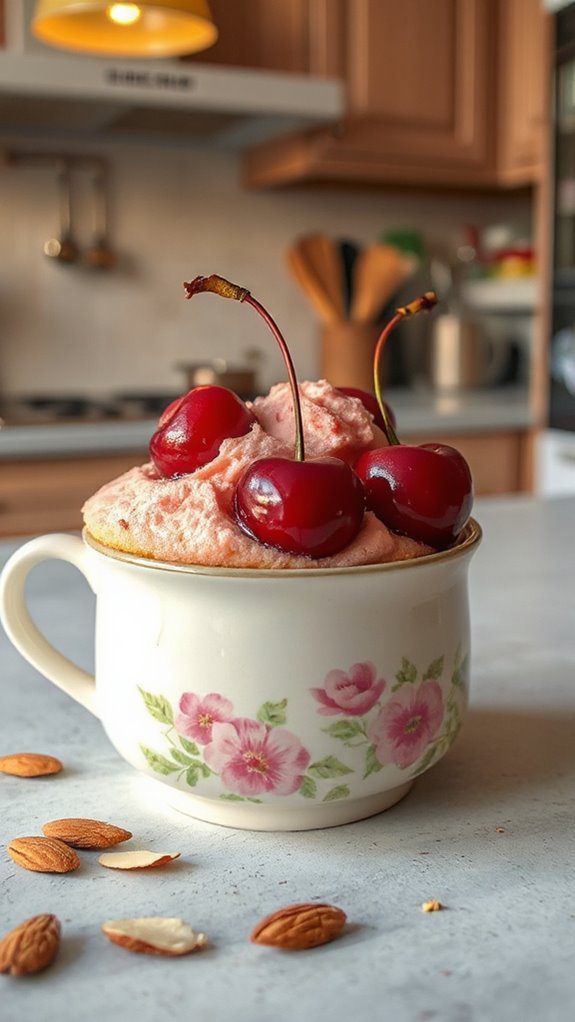 cherry almond microwave dessert cherry almond microwave dessert