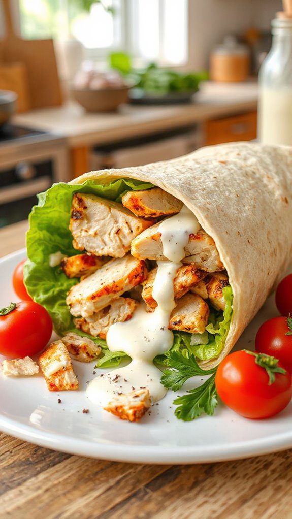 chicken caesar wrap recipe