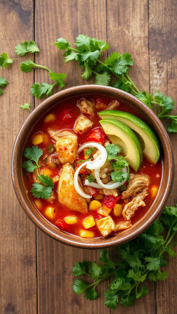 chicken filled spicy soup chicken filled spicy soup