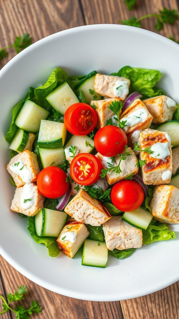 chicken salad with yogurt