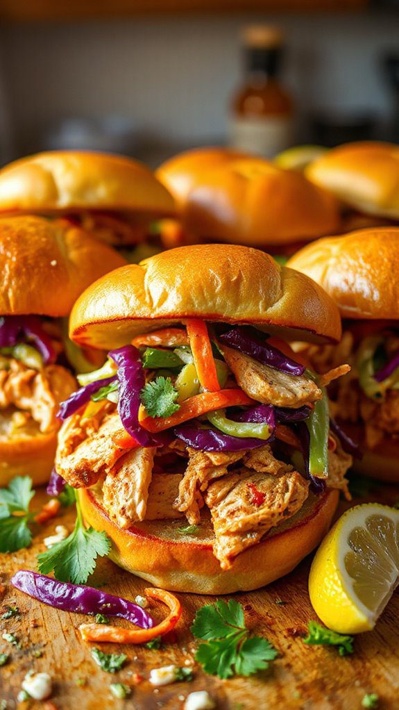 chicken sliders with slaw
