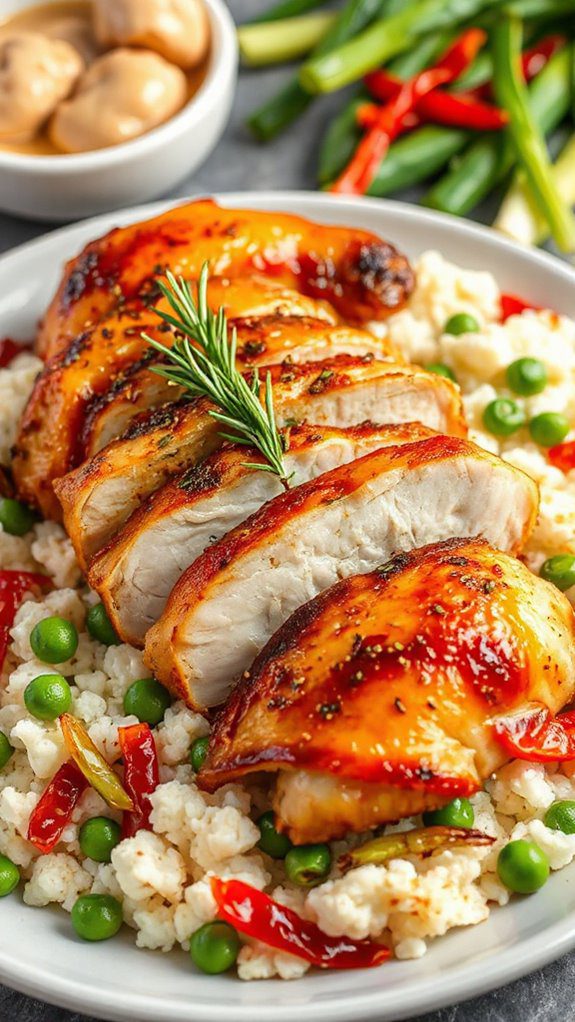 chicken stir fry with cauliflower chicken stir fry with cauliflower