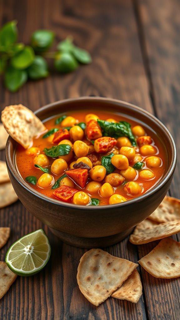 chickpea and spinach curry chickpea and spinach curry