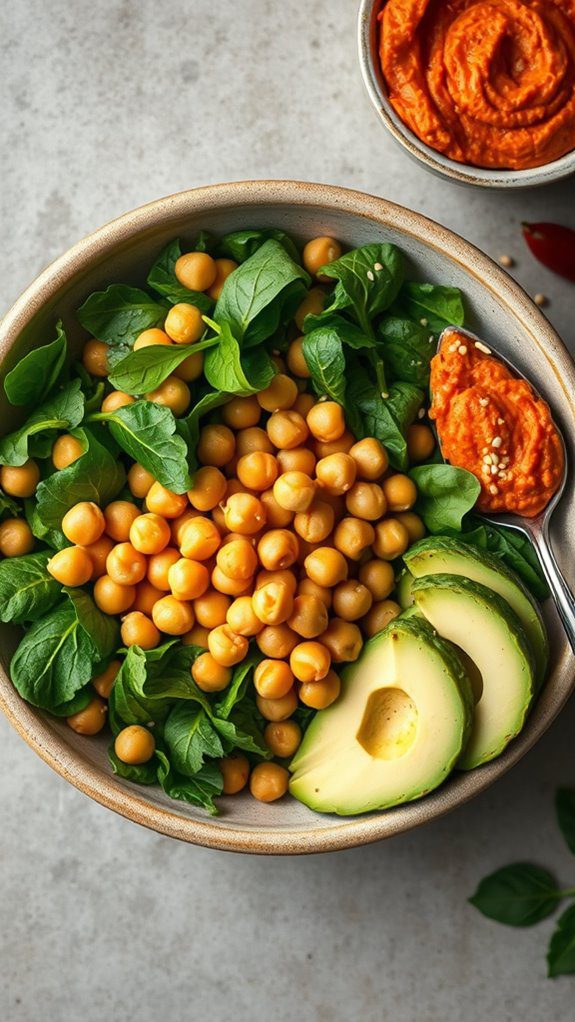 chickpea avocado buddha bowl