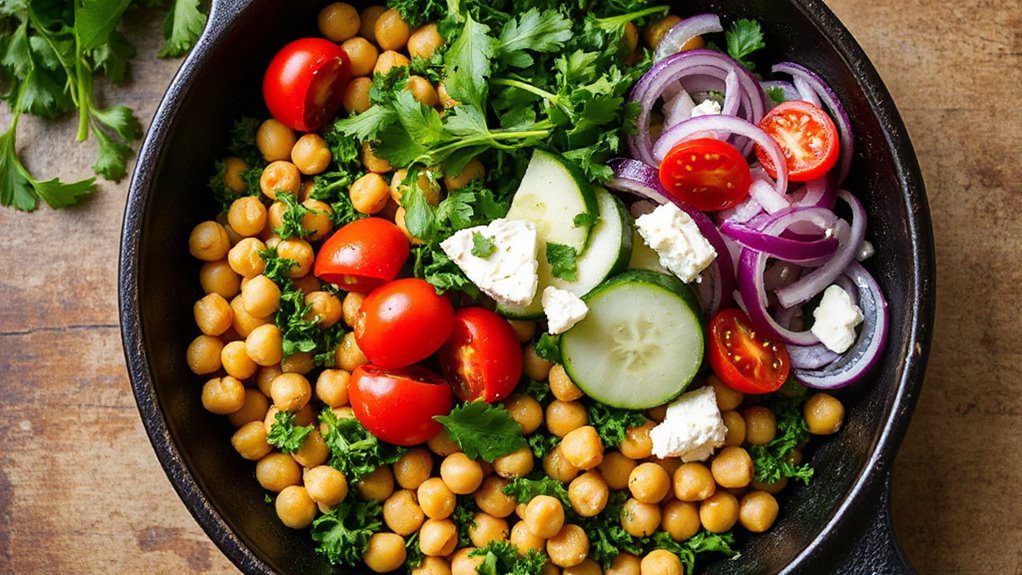 chickpea salad skillet recipe