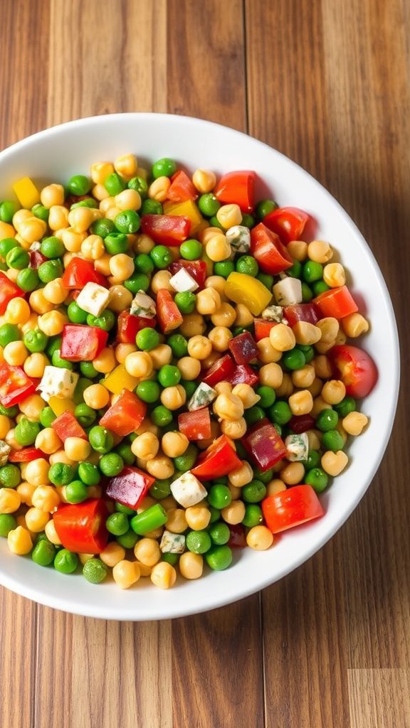 chickpea salad with mediterranean flavors chickpea salad with mediterranean flavors