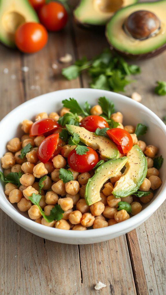 chickpeas and avocado blend