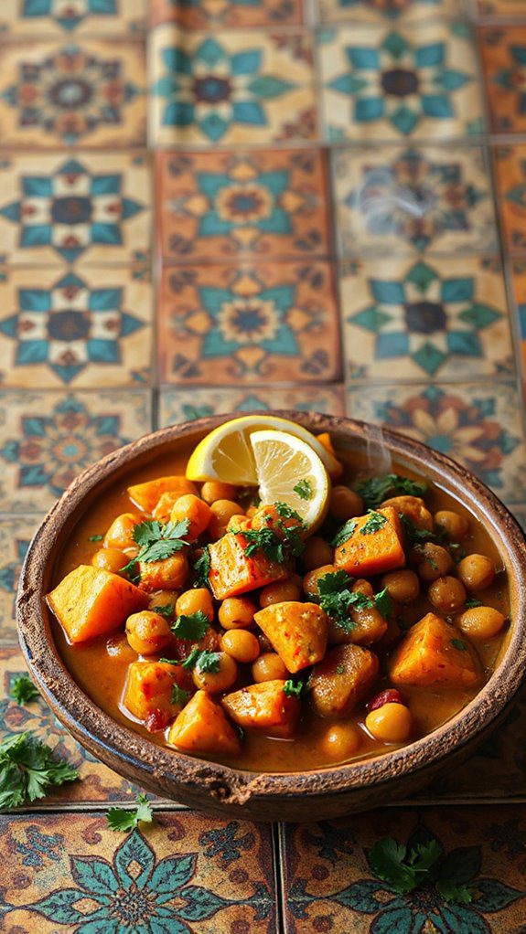chickpeas sweet potatoes stew