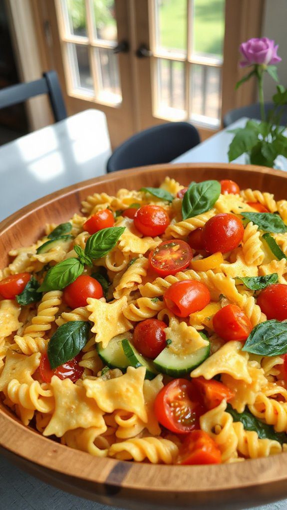 chilled italian pasta dish