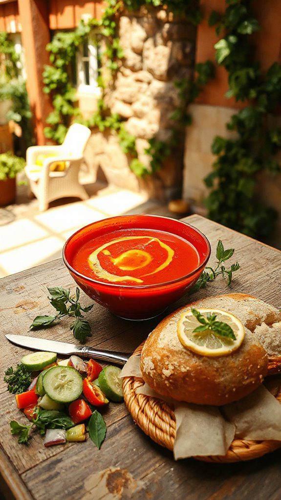 chilled tomato vegetable soup
