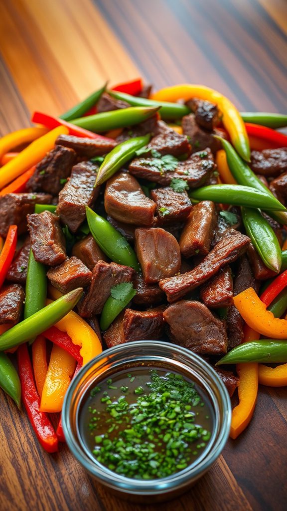 chimichurri beef stir fry chimichurri beef stir fry