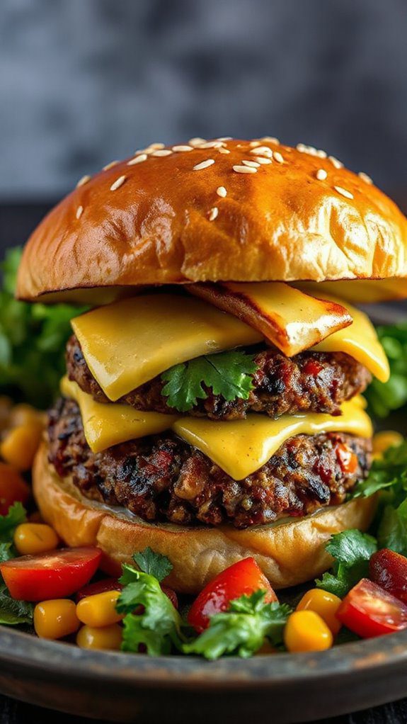 chipotle flavored black bean burger chipotle flavored black bean burger