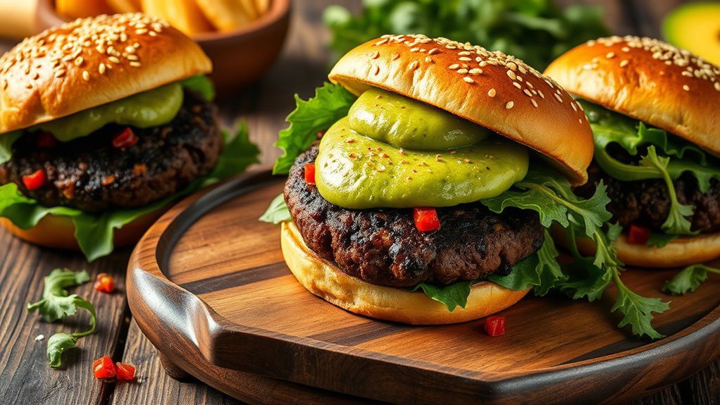 chipotle flavored black bean burgers