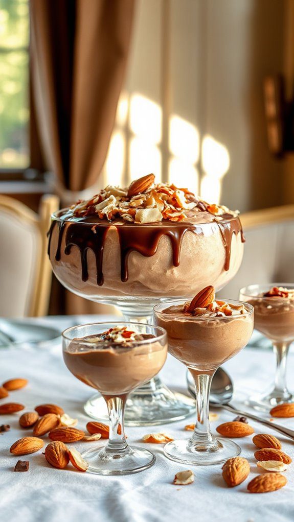 chocolate coconut almond dessert