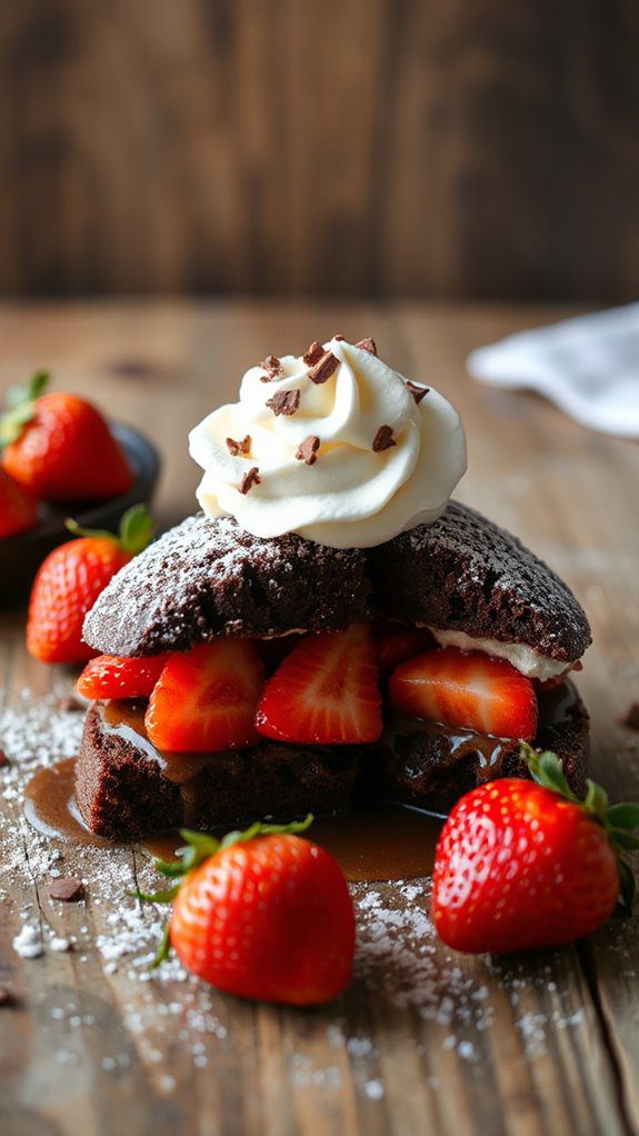 chocolate dipped strawberry dessert