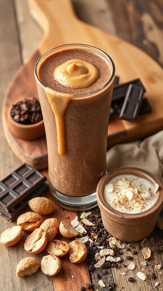 chocolate peanut butter smoothie