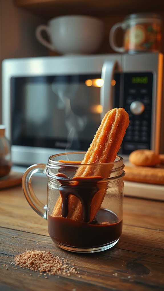 churros served in mugs churros served in mugs