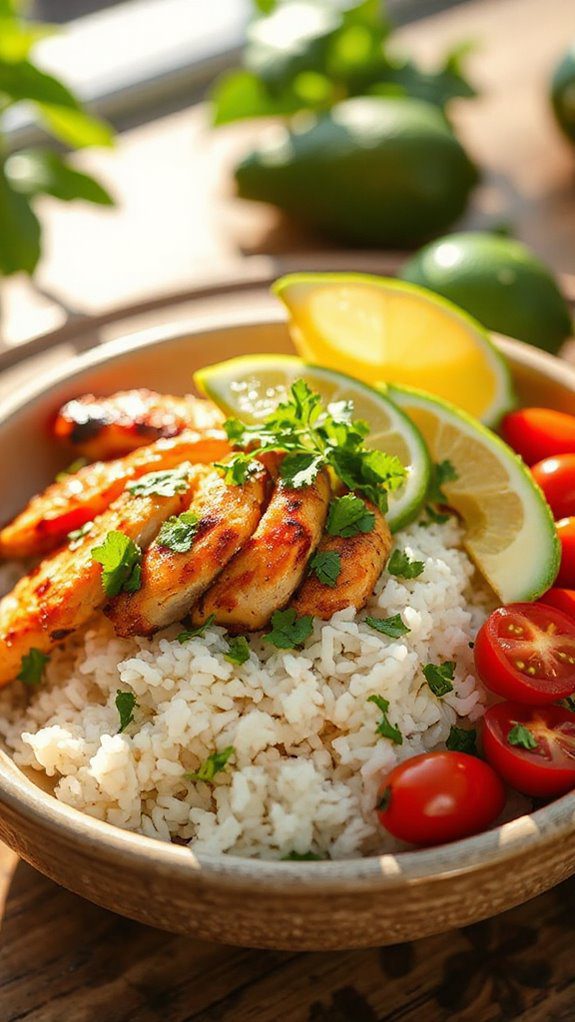cilantro lime chicken bowl