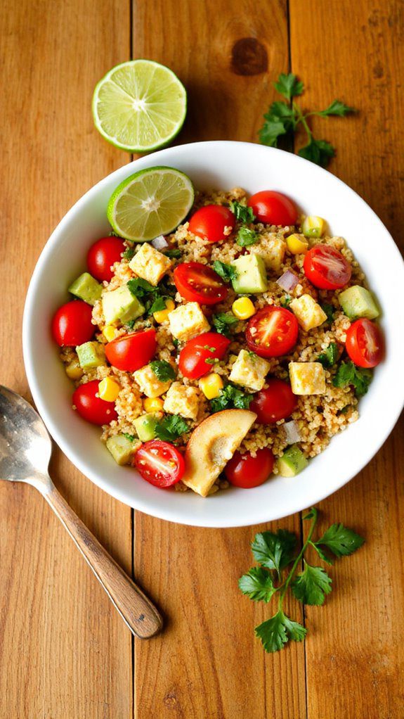 cilantro lime quinoa salad