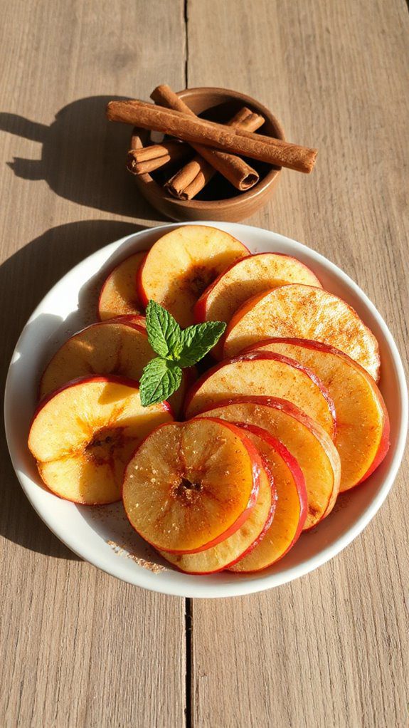 cinnamon flavored apple slices