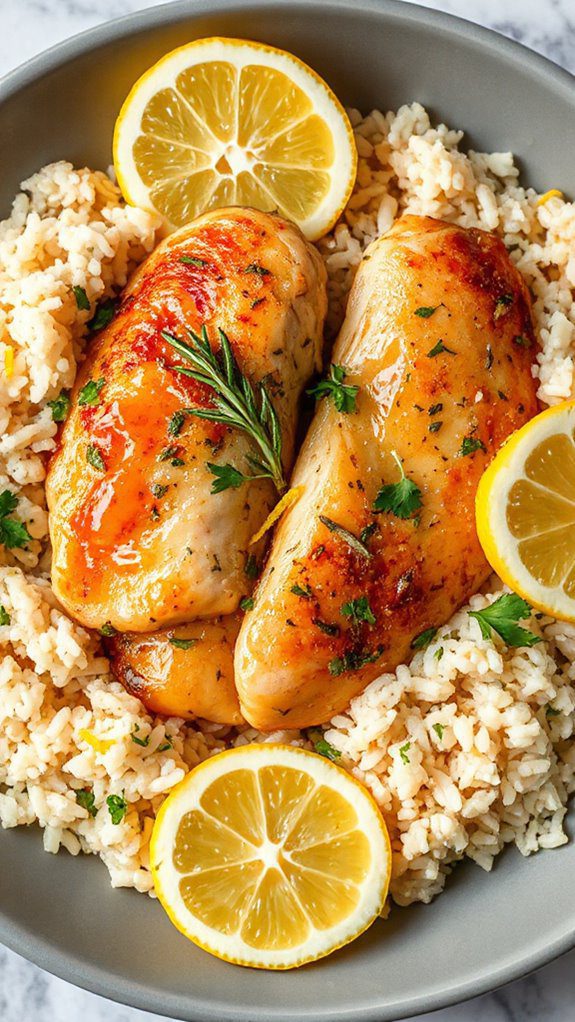 citrusy chicken rice dish citrusy chicken rice dish