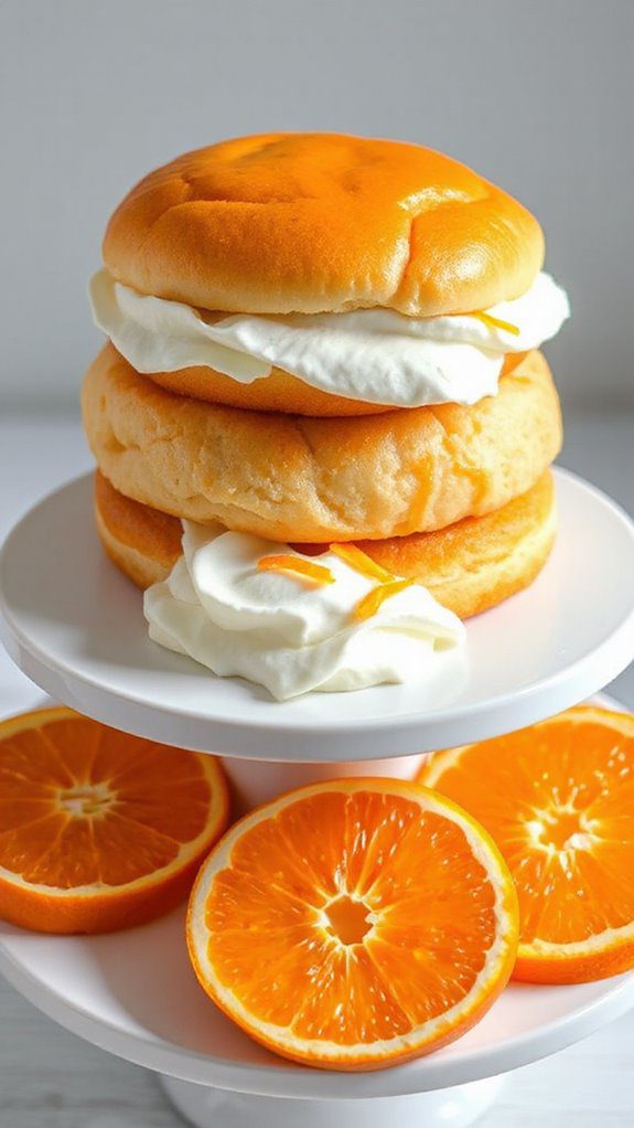 citrusy dessert with layers