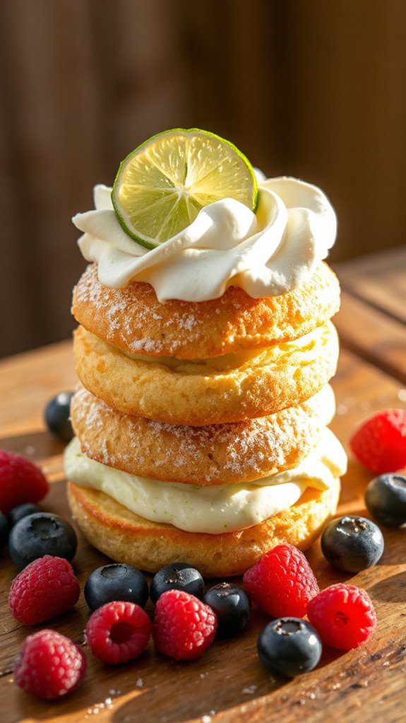 citrusy dessert with layers