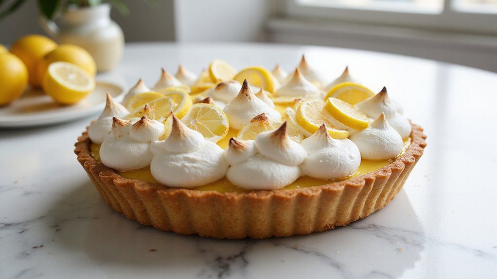 citrusy dessert with meringue