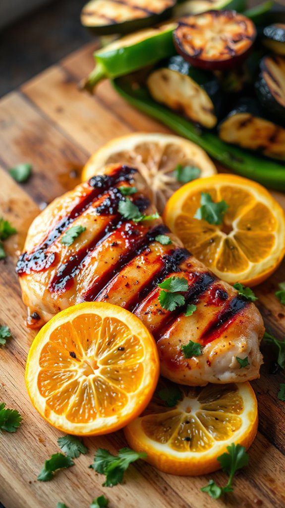 citrusy marinated grilled chicken