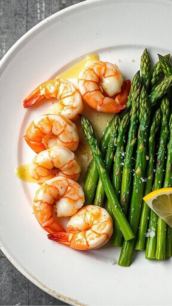 citrusy shrimp with asparagus citrusy shrimp with asparagus