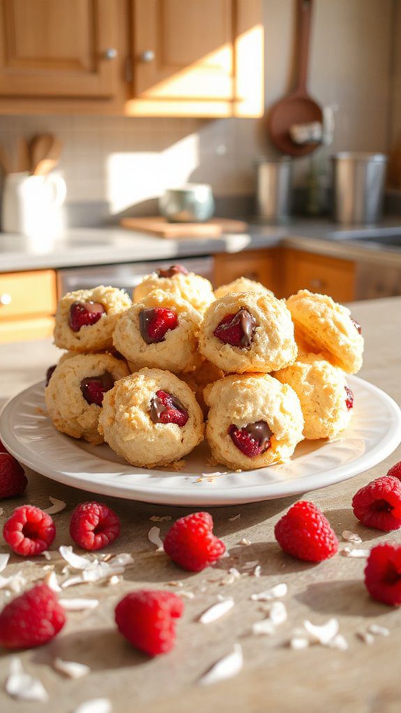 coconut and raspberry treat coconut and raspberry treat