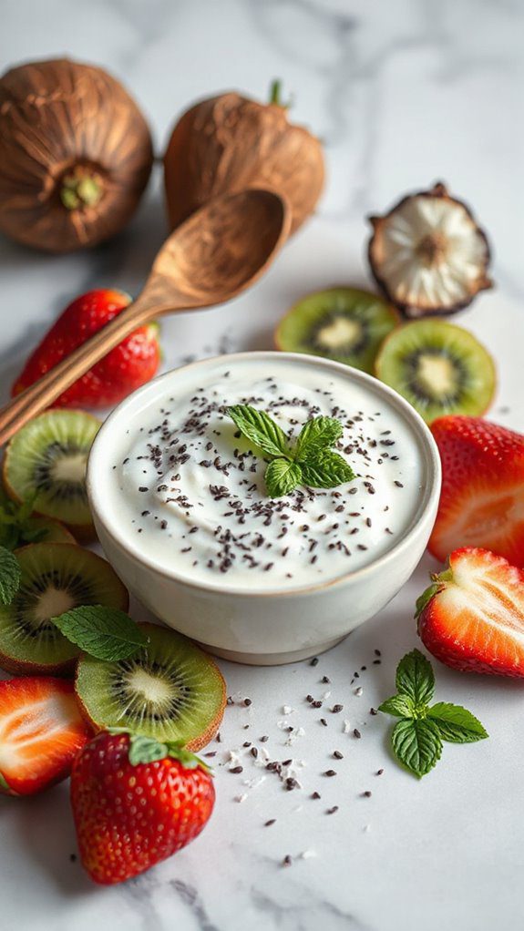 coconut chia seed dessert coconut chia seed dessert