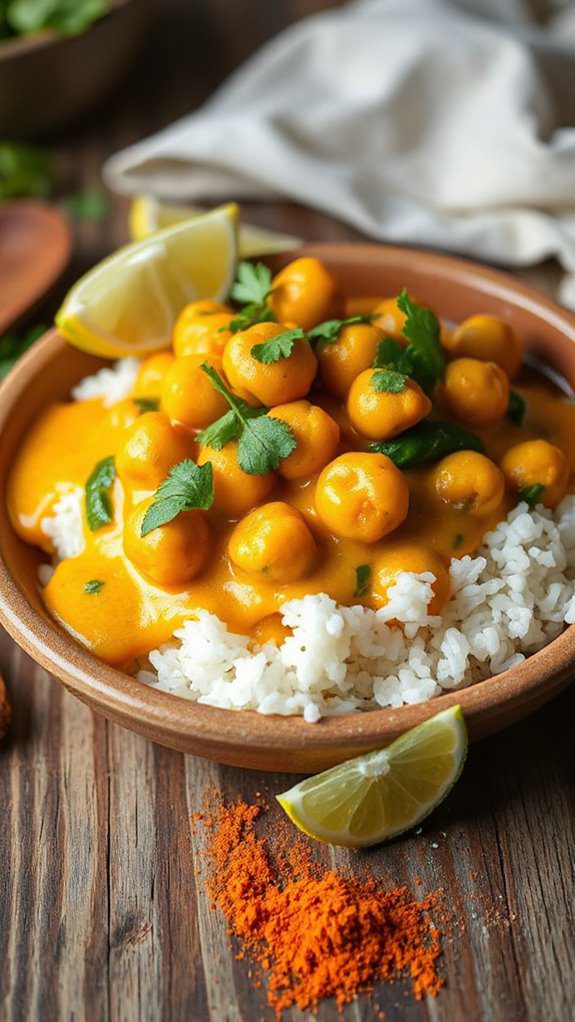 coconut chickpeas rice dish coconut chickpeas rice dish