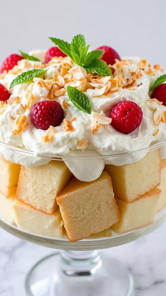 coconut cream dessert layered