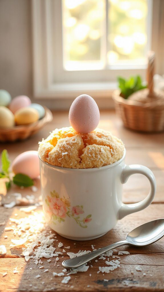 coconut cream egg cake