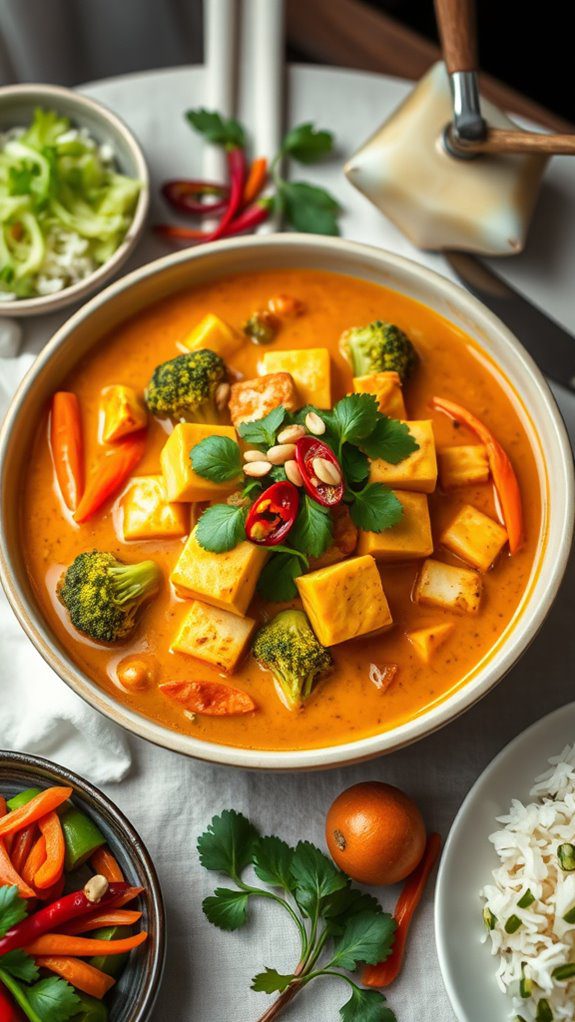 coconut curry tofu dish