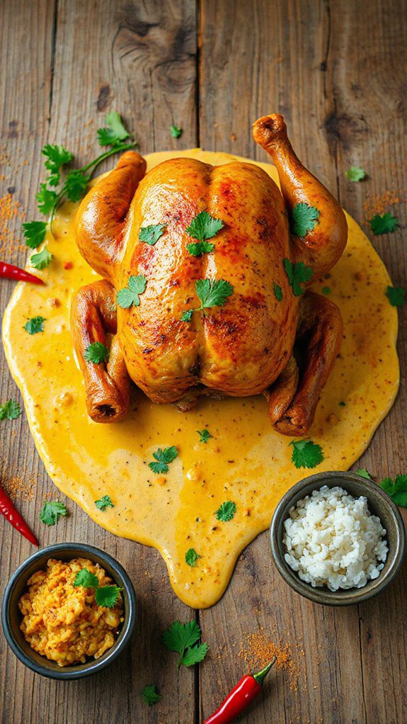 coconut infused chicken curry