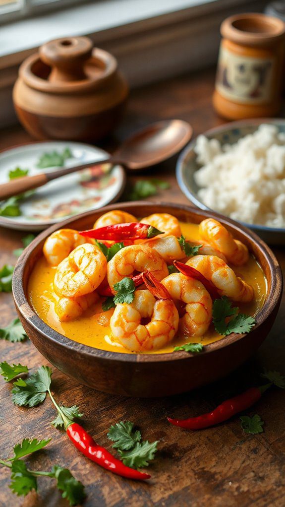 coconut infused shrimp dish coconut infused shrimp dish